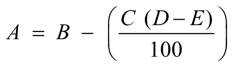 Section 18B formula
